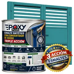 EPOXY - ESMALTE SINTETICO - CONVERTIDOR OXIDO - 1-16 GALÓN - AZUL TURQUESA