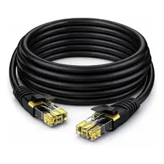 GENERICO - Cable Ethernet Cat 8 10 Metros Rj45 Alta Velocidad 40gbps 2000mhz Lan Internet Gaming Router Pc
