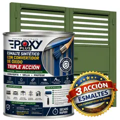 EPOXY - ESMALTE SINTETICO - CONVERTIDOR OXIDO - 1-16 GALÓN - VERDE RESEDA
