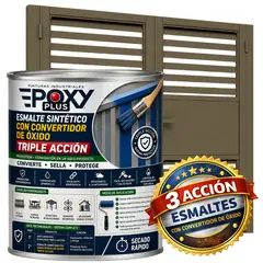 EPOXY - ESMALTE SINTETICO - CONVERTIDOR OXIDO - 1-16 GALÓN - GRIS CAQUI