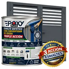 EPOXY - ESMALTE SINTETICO - CONVERTIDOR OXIDO - 1-16 GALÓN - GRIS HIERRO