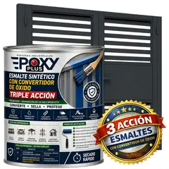 EPOXY - ESMALTE SINTETICO - CONVERTIDOR OXIDO - 1-16 GALÓN - GRIS ANTRACITA
