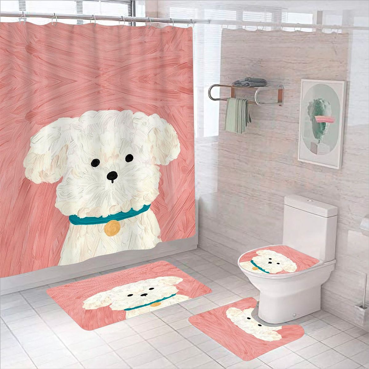 GENERICO - Set De Baño De 4 Piezas Diseño3