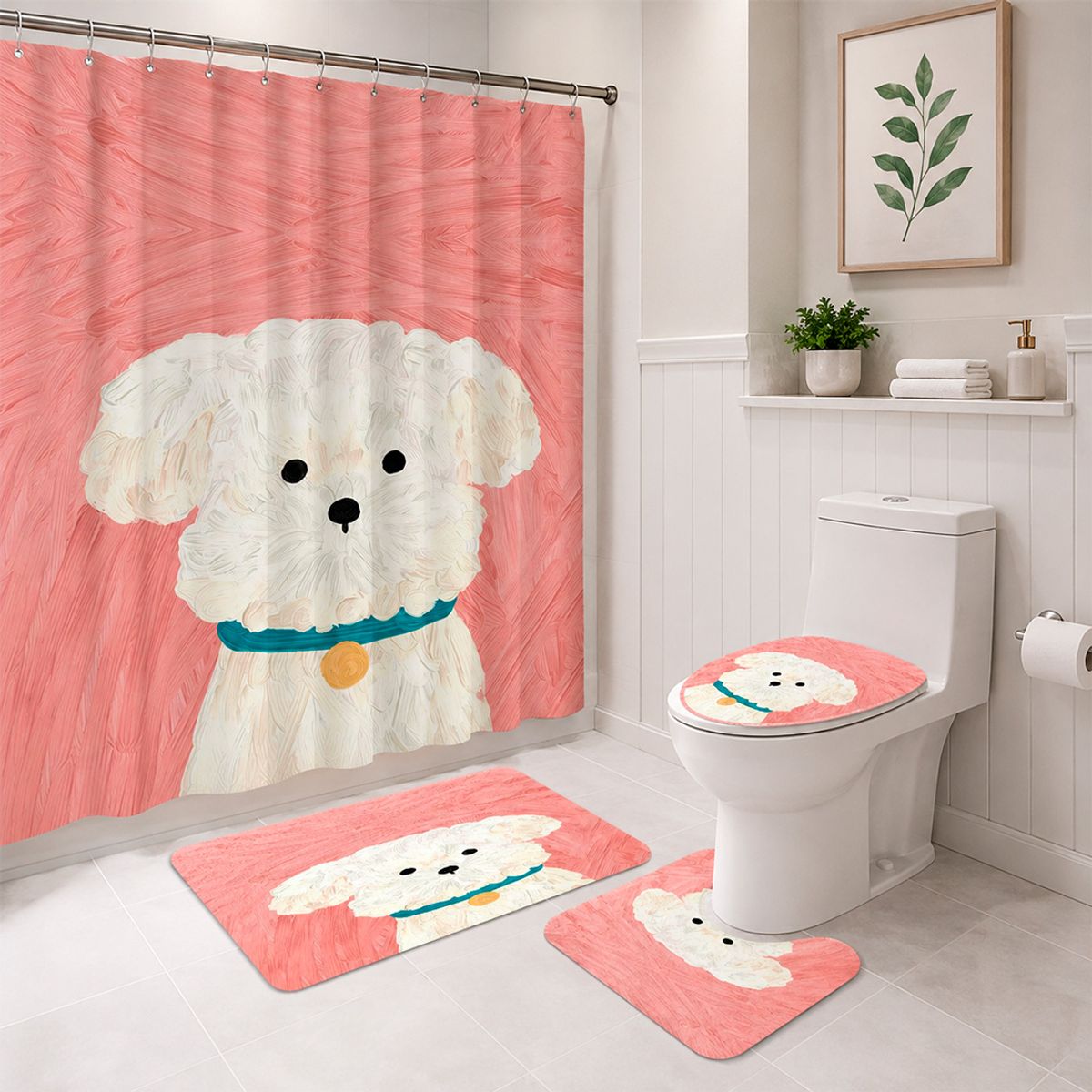 GENERICO - Set De Baño De 4 Piezas Diseño3