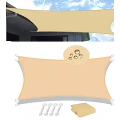 GENERICO - Lona Toldo Vela Sombra 2x3m Protección UV Exterior