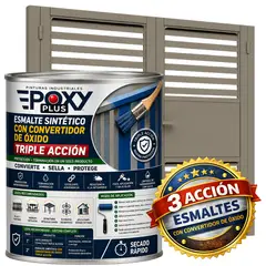 EPOXY - ESMALTE SINTETICO - CONVERTIDOR OXIDO - 1-16 GALÓN - GRIS PERLADO RATÓN