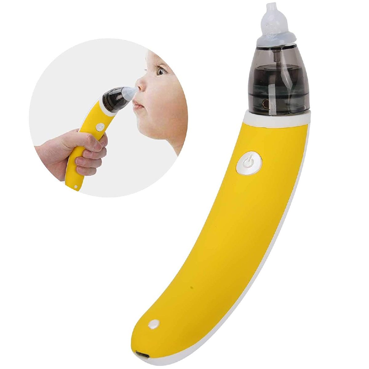 GENERICO - Aspirador Nasal Eléctrico para Bebe Niño Limpiador Nasal Amarillo