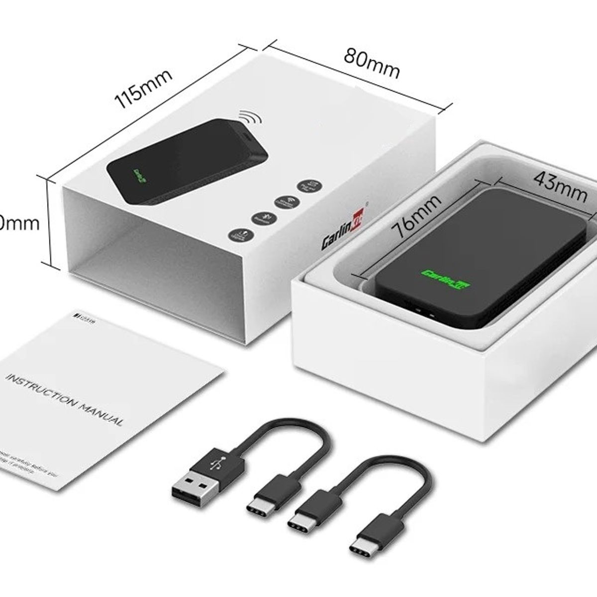 GENERICO - Carlinkit C2air Android Auto Y Car Play Inalabrico 2026