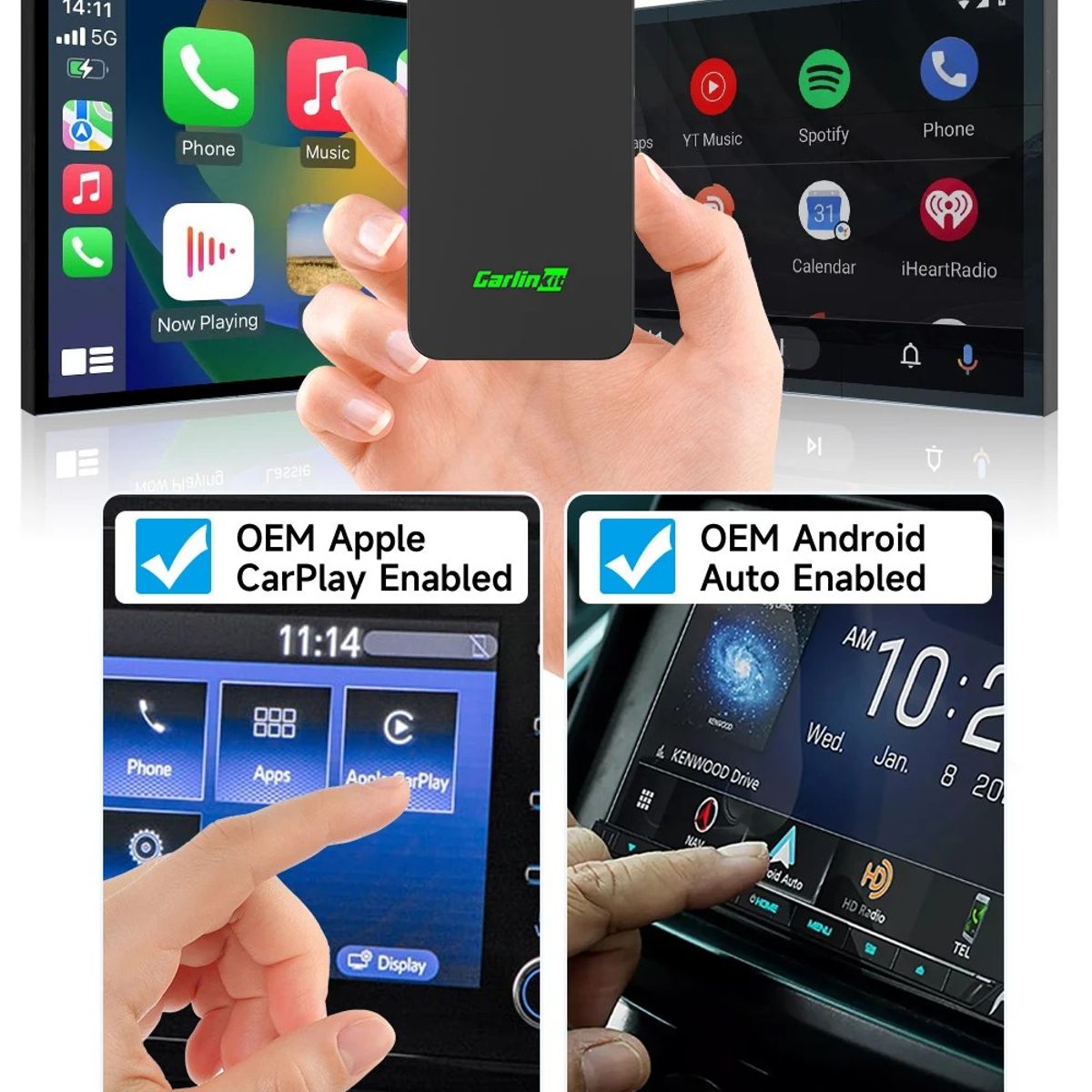 GENERICO - Carlinkit C2air Android Auto Y Car Play Inalabrico 2026