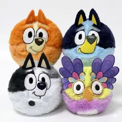 BOING TOYS - Pack 4 Peluches Bluey Beanie Bouncers Originales