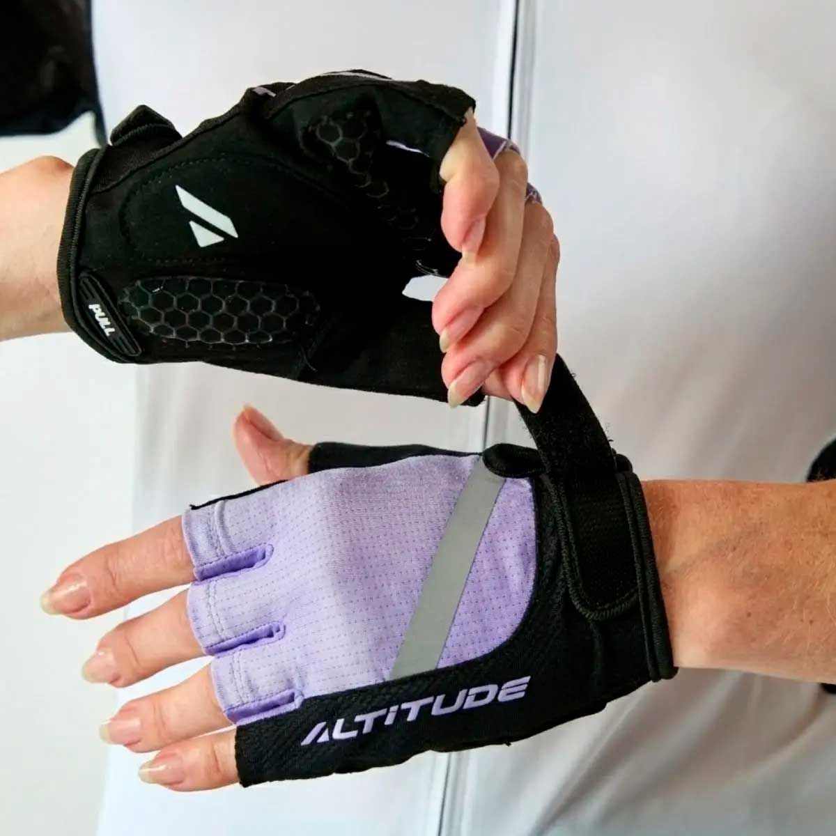 ALTITUDE - Guante ciclismo mujer Altitude MTB Short finger Violeta