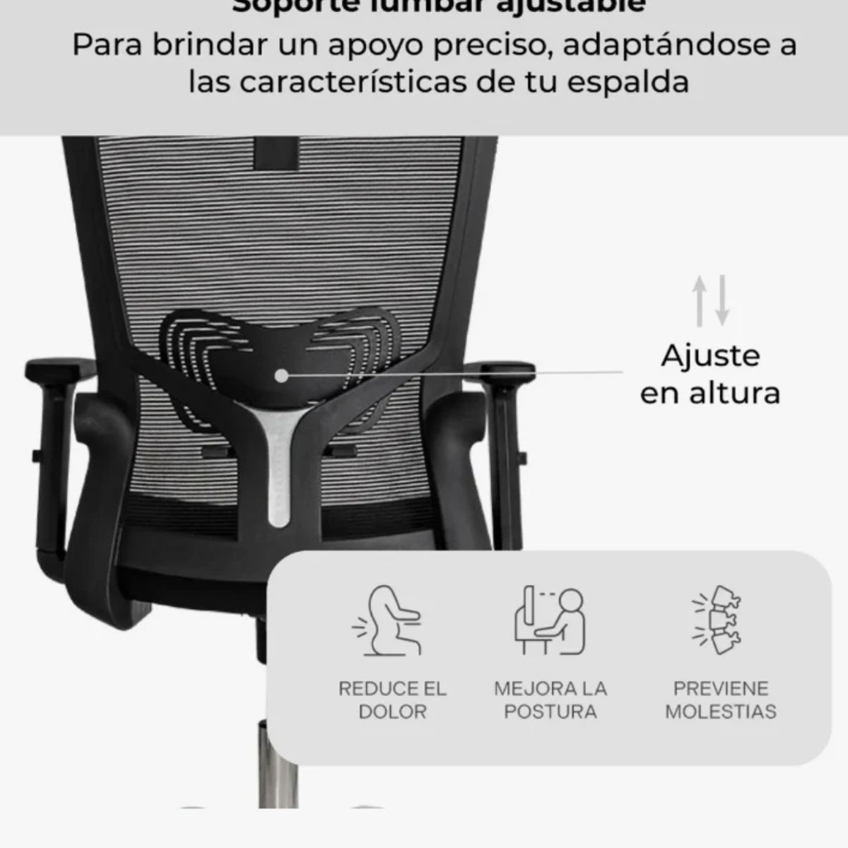 GENERICO - Silla de Escritorio premium Alta con Cabecero y Respaldo Ergonómicomuy buena calidad