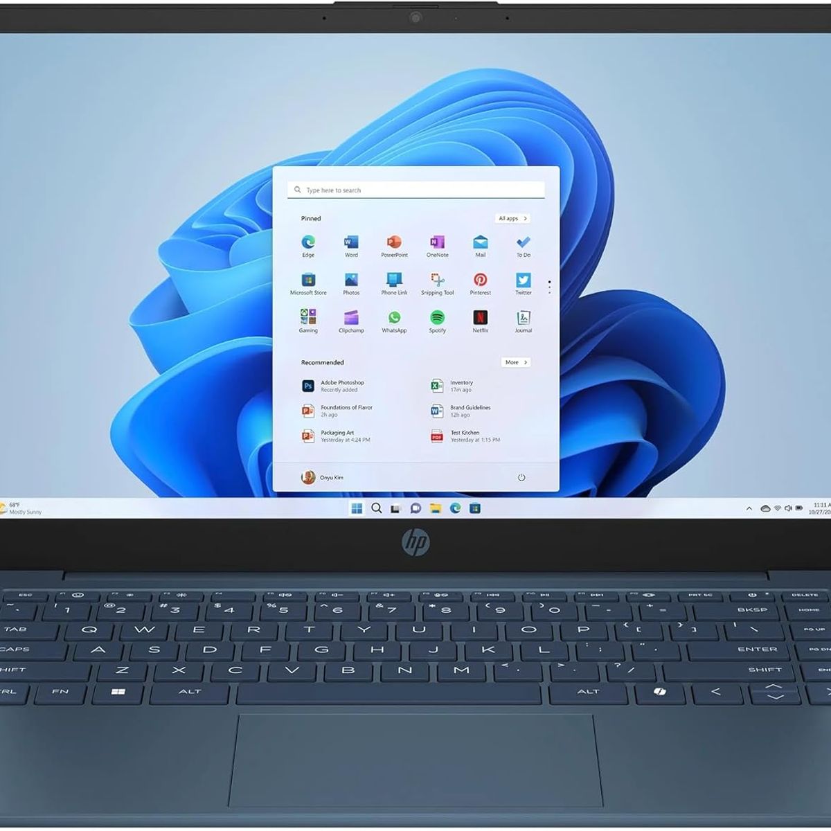 HP - Notebook HP 14 inch HD AMD Athlon 7120 4GB RAM 128GB UFS WIN 11 Azul Lunar
