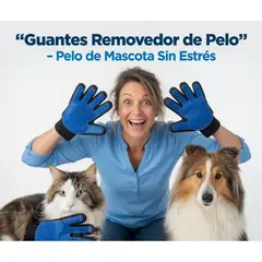 MOVI - Pack 2 guantes quitapelos para mascotas