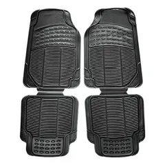 GENERICO - Alfombra Piso De Goma Para Auto Universal 4 Piezas