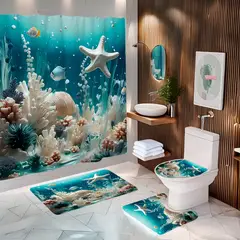 GENERICO - Set De Baño De 4 Piezas Diseño7