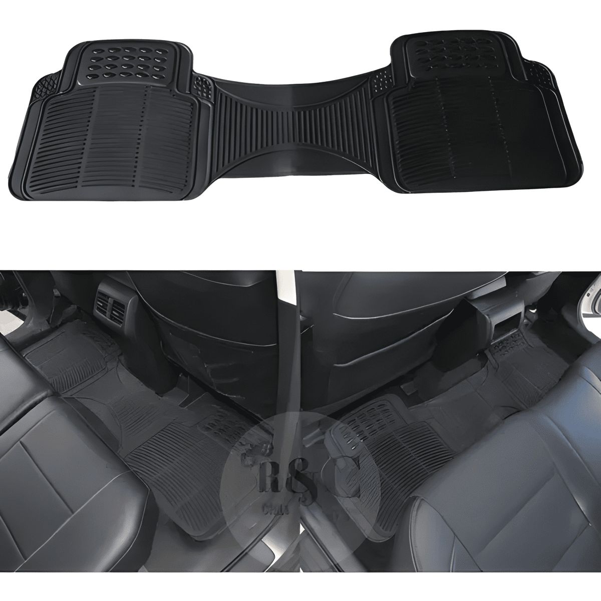 GENERICO - Cubre Piso Goma 1 Pieza Universal Auto Camioneta r& Camello