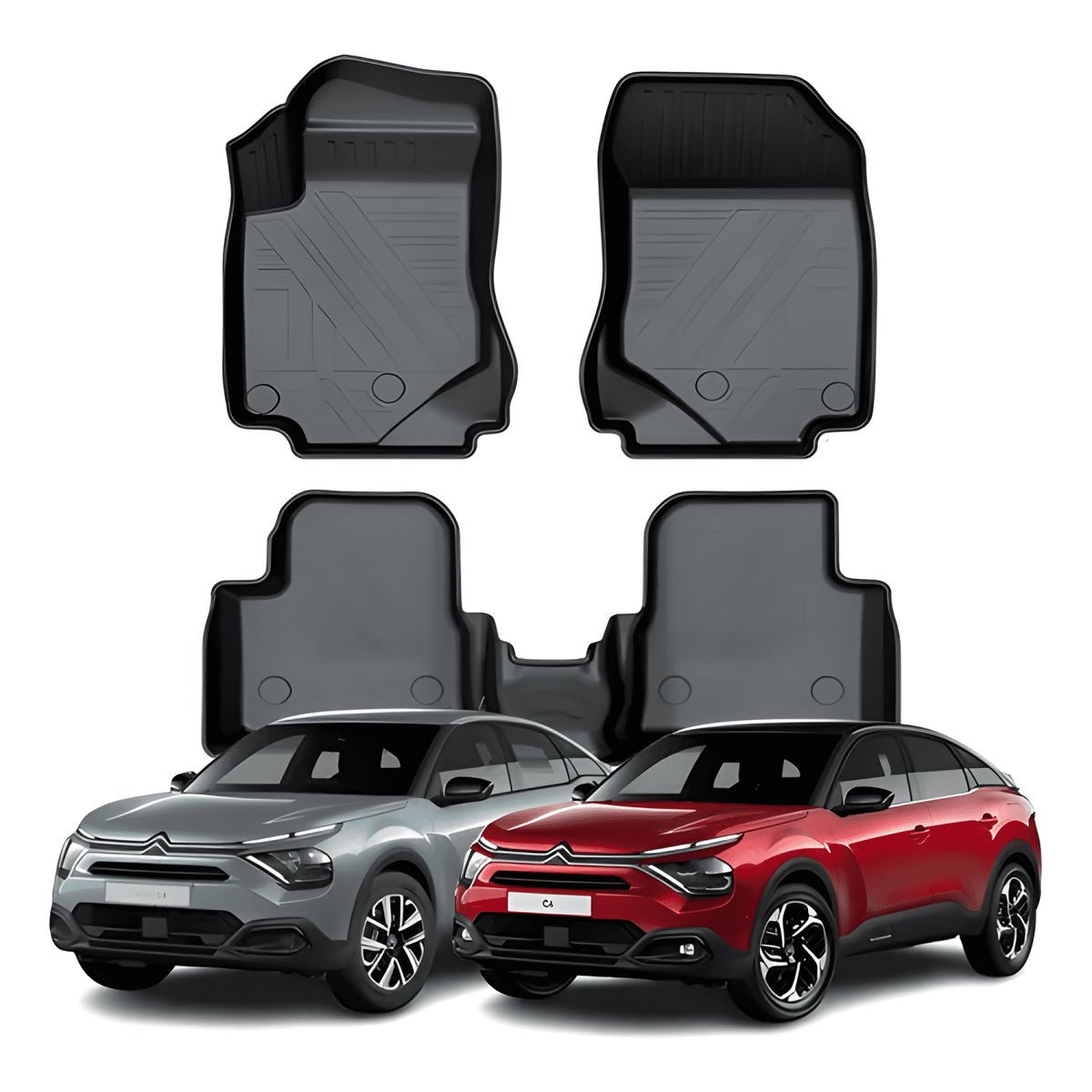 GENERICO - Set De Pisos Calce Perfecto Citroen c4 - 3 Piezas
