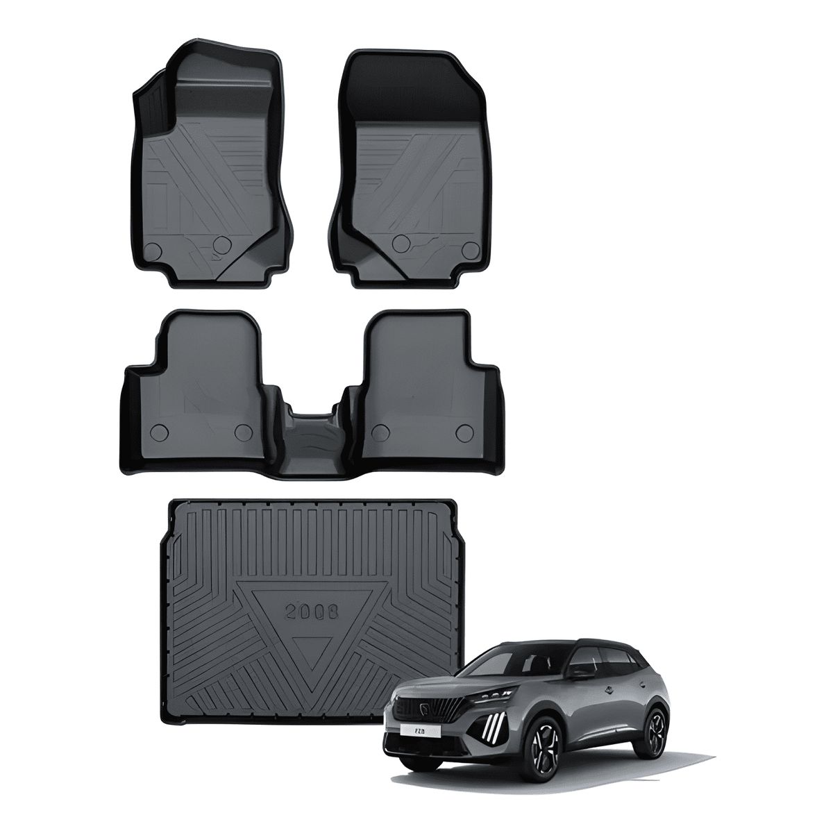 GENERICO - Set Cubre Pisos Calce Perfecto Peugeot 2008 años 2020- 2023