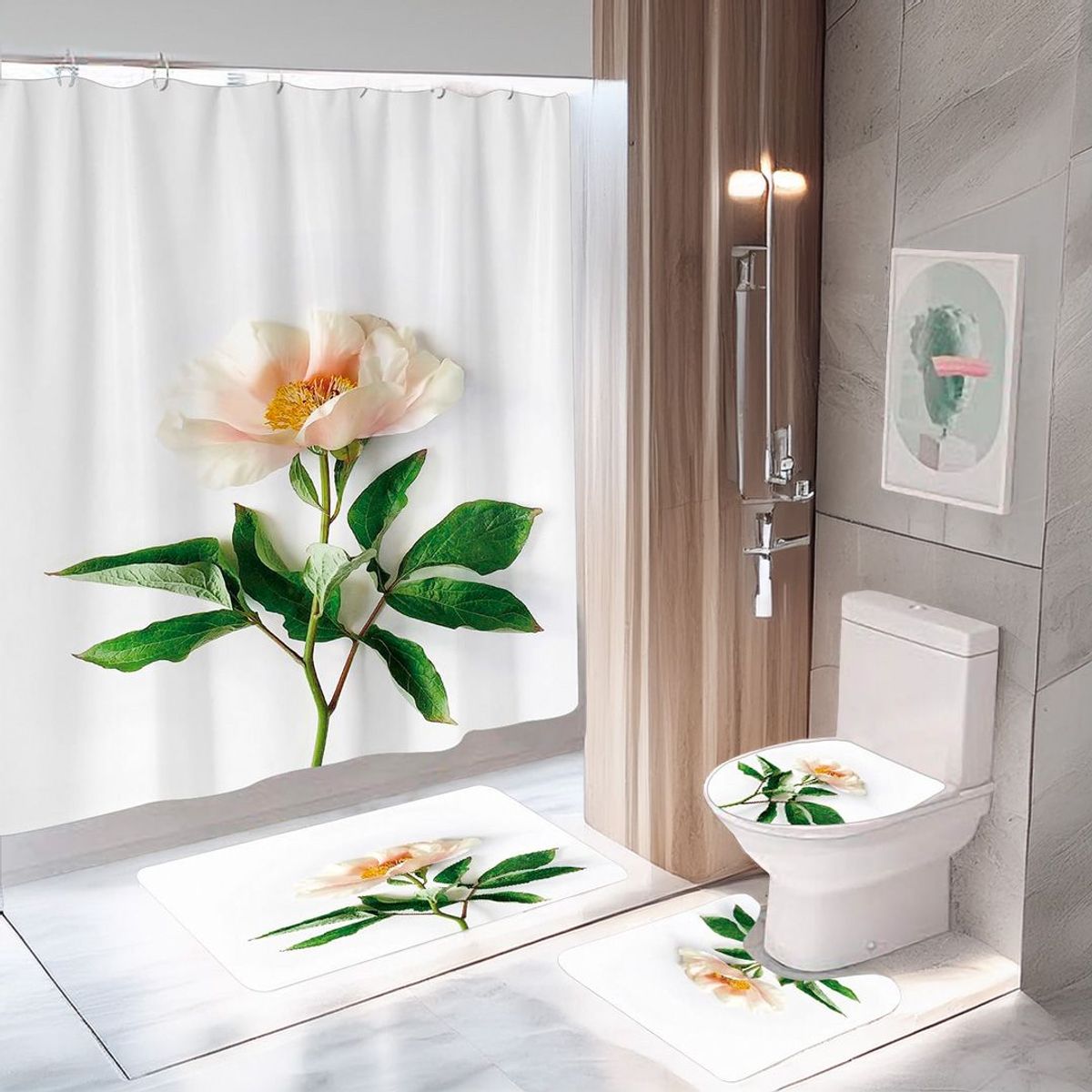 GENERICO - Set De Baño De 4 Piezas Diseño8