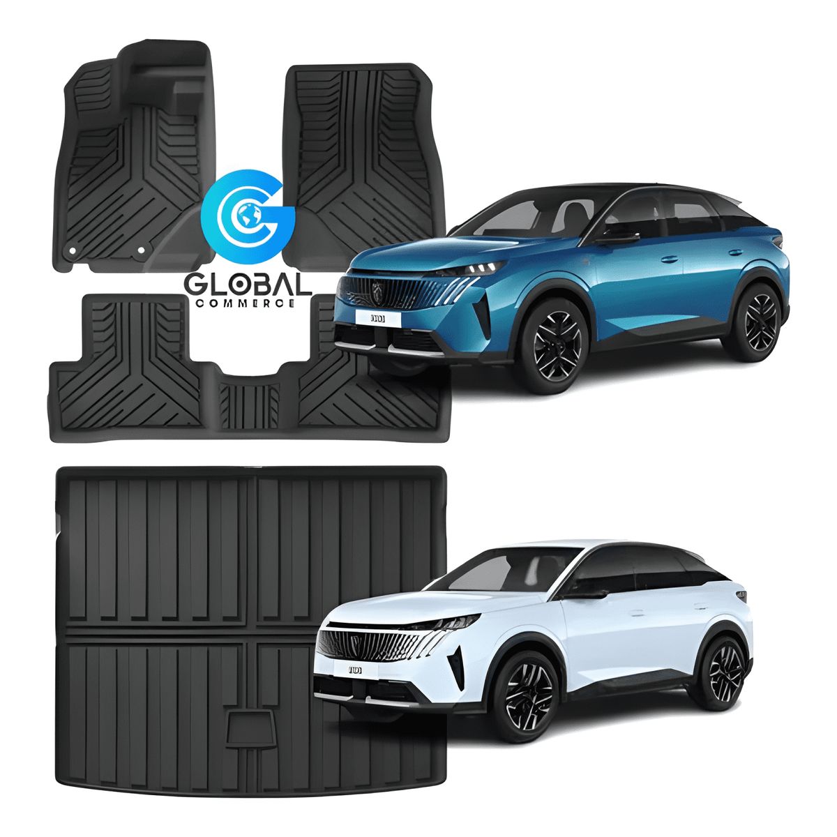 GENERICO - Set De Cubre Pisos Peugeot 3008 PHEV 2025+ 4pzs