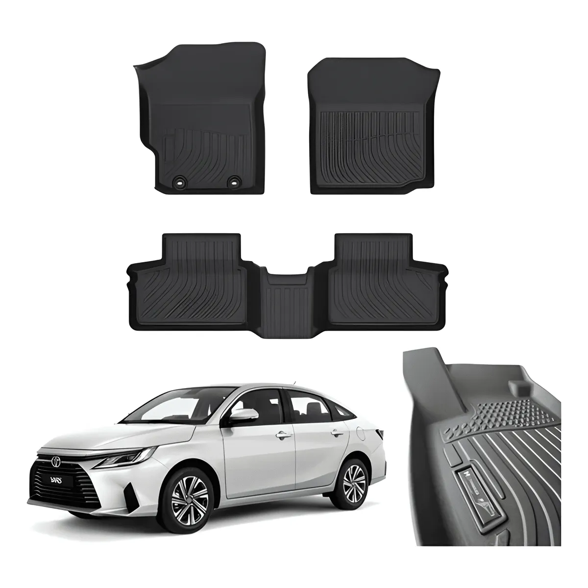 GENERICO - Piso Calce Perfecto Para Toyota New Yaris 2023 - 2026