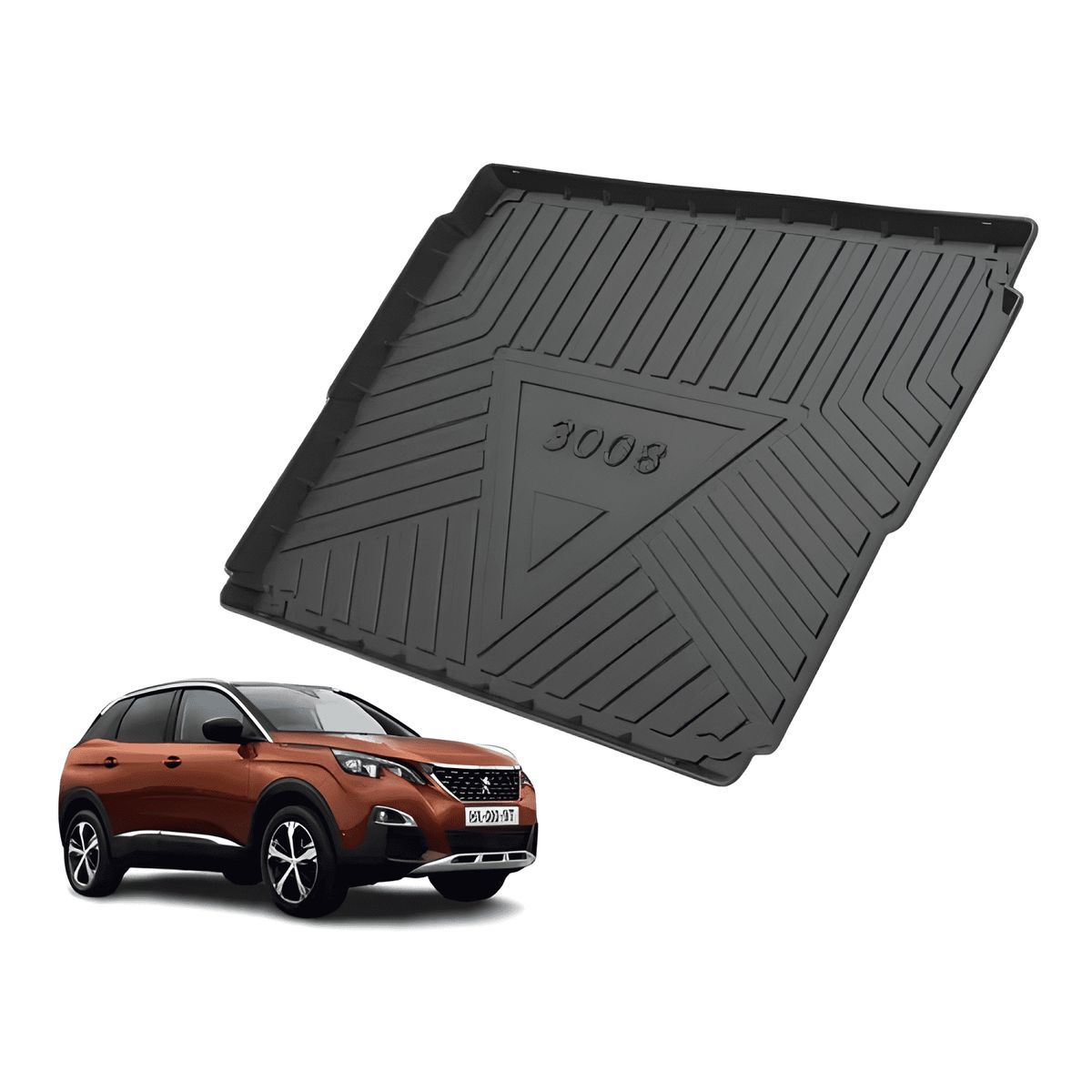 GENERICO - Funda Maletero 3D Peugeot 3008 2018-25 TPE Impermeable