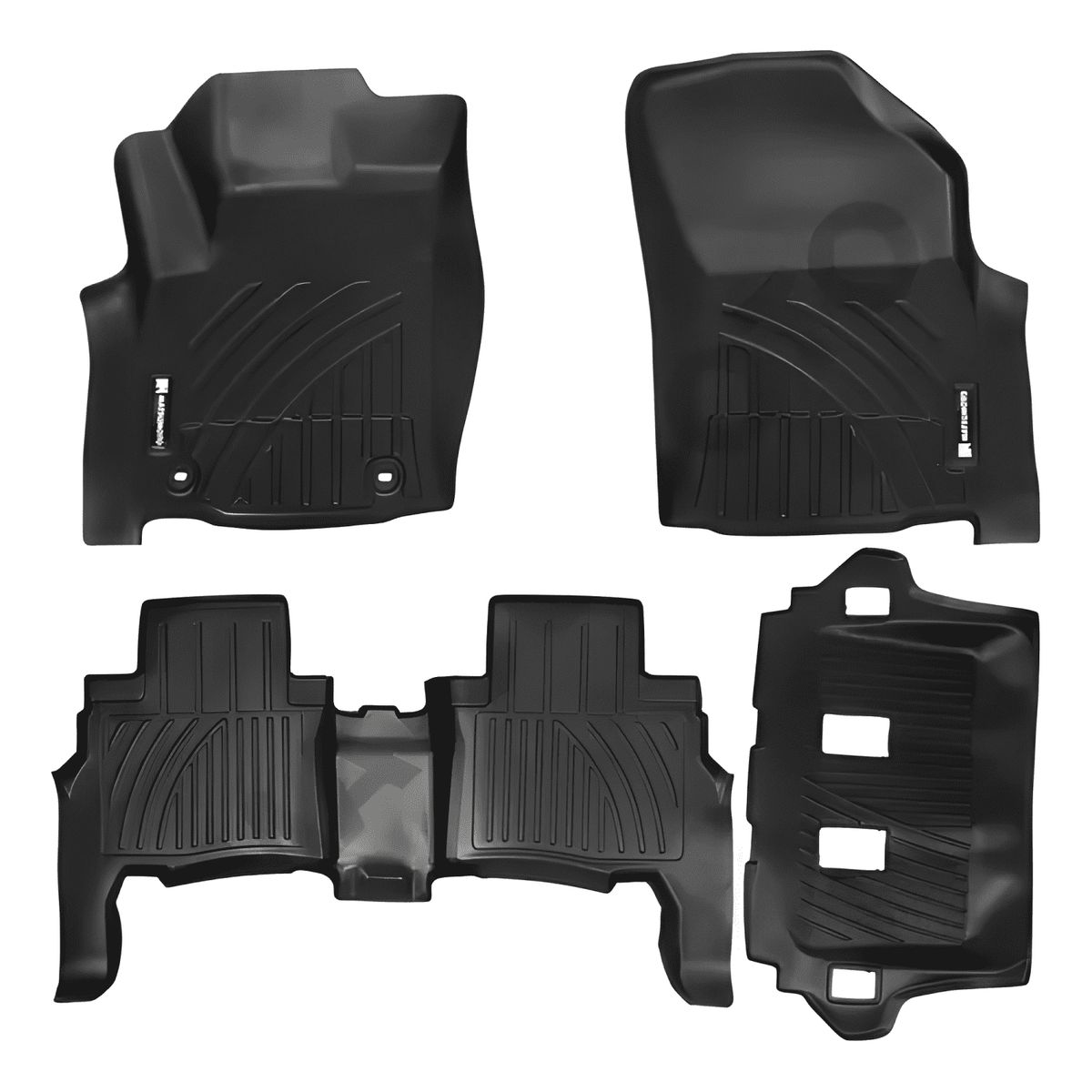 GENERICO - Set Pisos Rigidos Tipo Bandeja Toyota Fortuner 2019