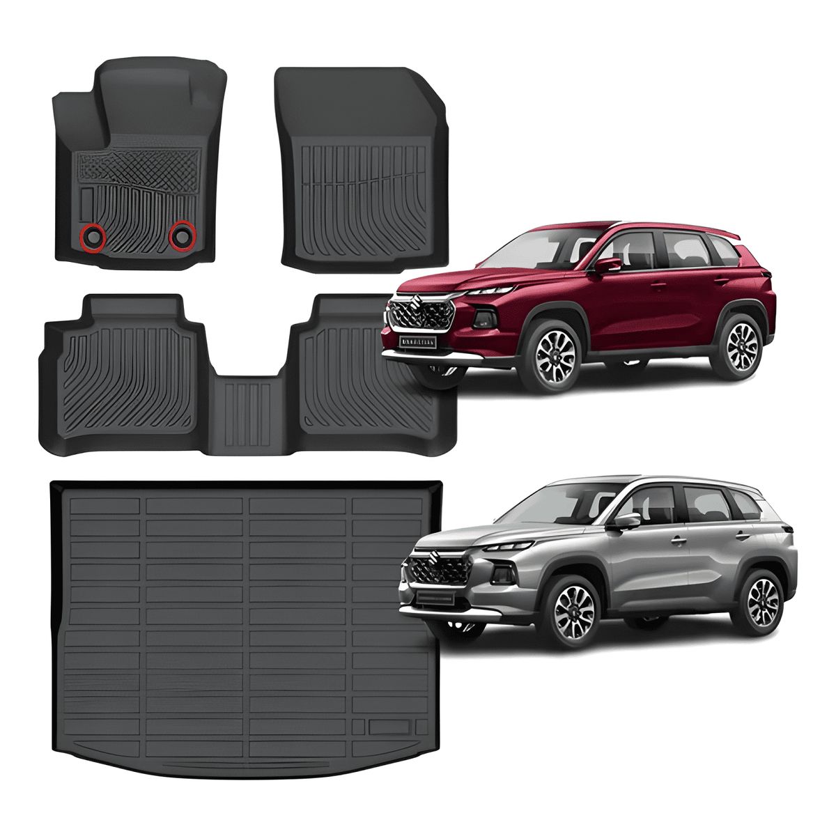 GENERICO - Cubre Pisos Calce Perfecto Suzuki Grand Vitara - 4 Piezas