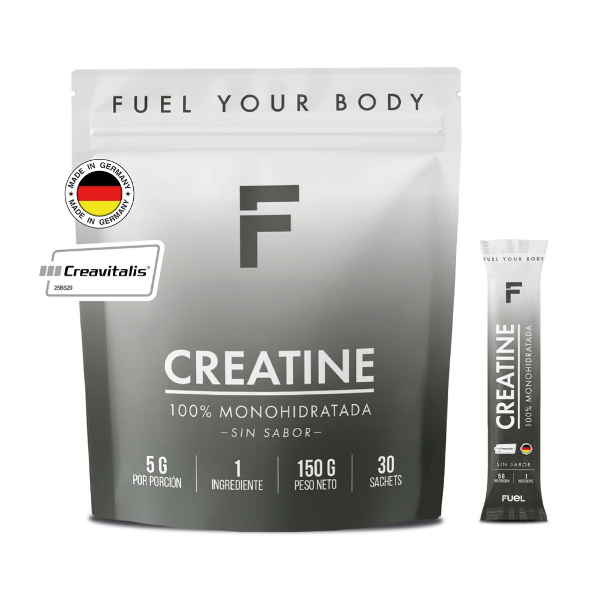FUEL NUTRITION - Creatina Monohidratada Creavitalis®- Fuel Nutrition-30 Días Sin Sabor