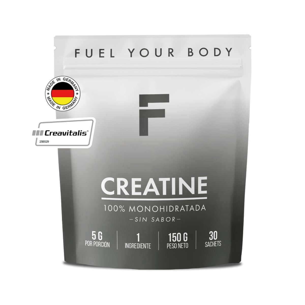 FUEL NUTRITION - Creatina Monohidratada Creavitalis®- Fuel Nutrition-30 Días Sin Sabor