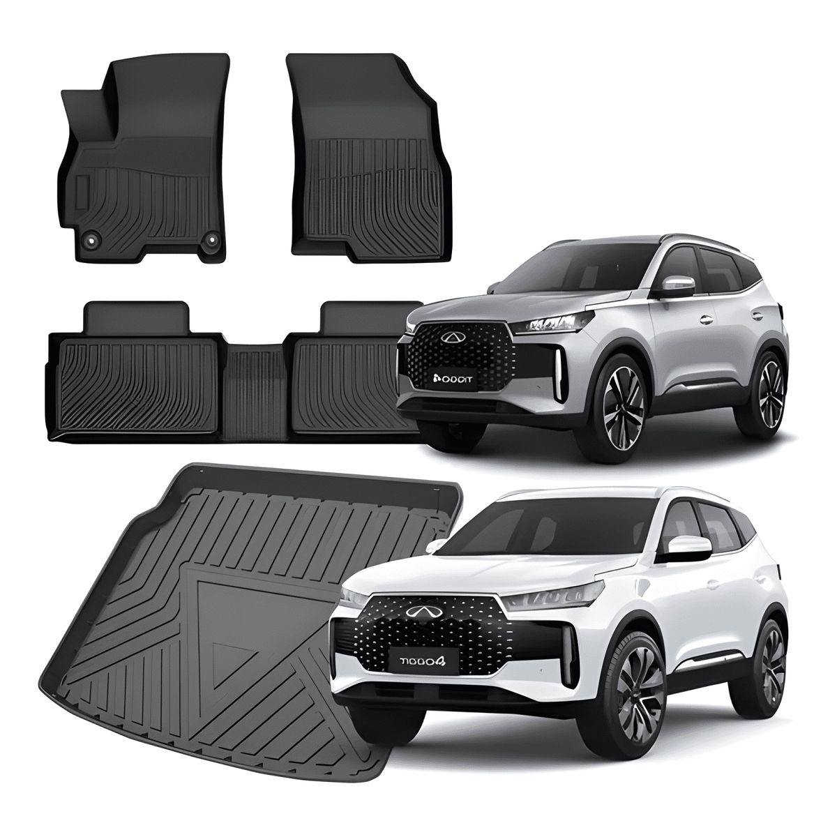 GENERICO - Set De Pisos Calce Perfecto Chery Tiggo 4 Pro Max - 4 Pzas