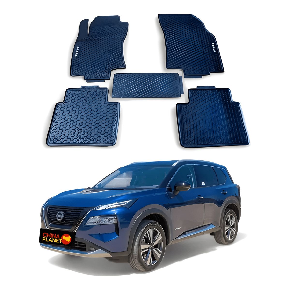 GENERICO - Piso De Goma 3D Para Nissan x-trail 14-23 Calce Perfecto