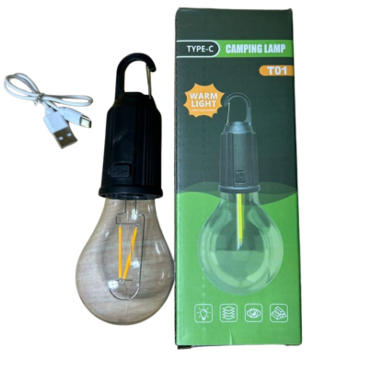 Ampolleta recargable usb Emergencia & camping, marca GENERICO - Foto Principal