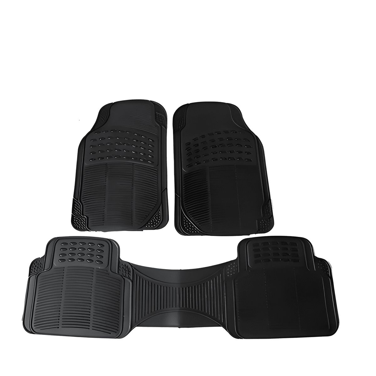GENERICO - Alfombra Piso De Goma Auto Universal 3 Piezas Camello 366