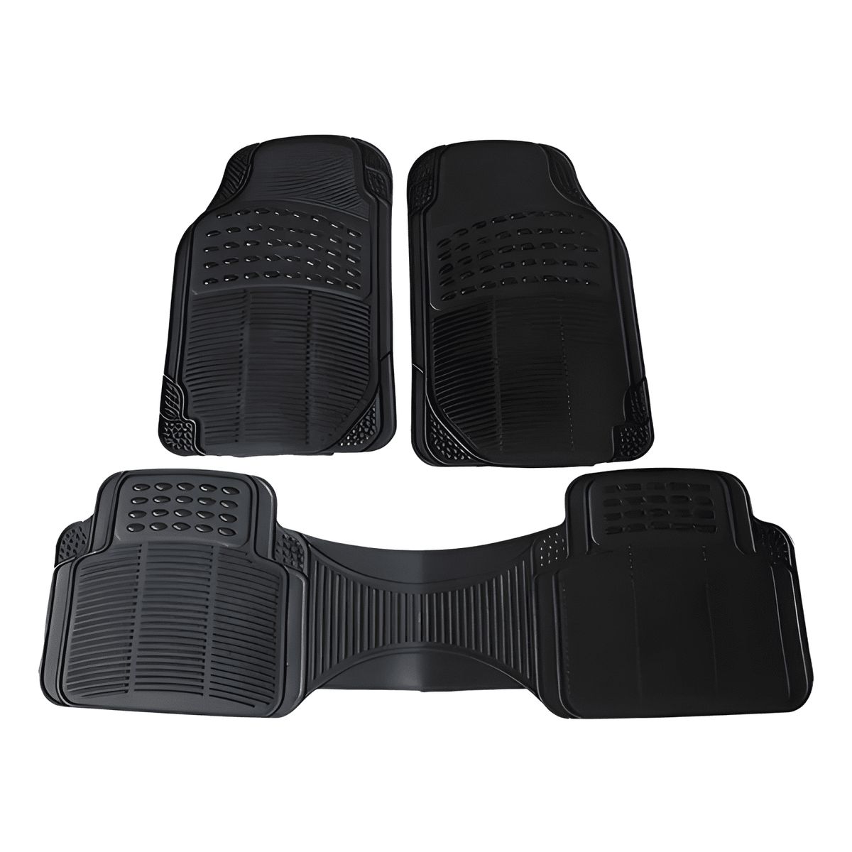 GENERICO - Set 3 Piezas Pisos De Goma Para Vehículos Universal Auto