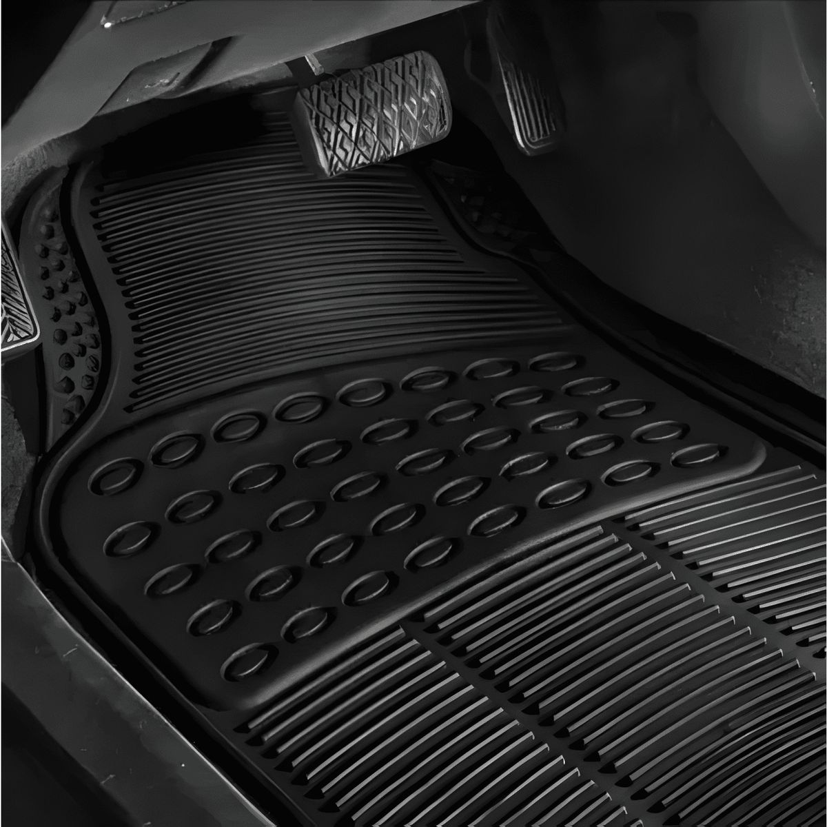GENERICO - Kit De 3 Goma Para Pisos Tapetes Jeep Compass