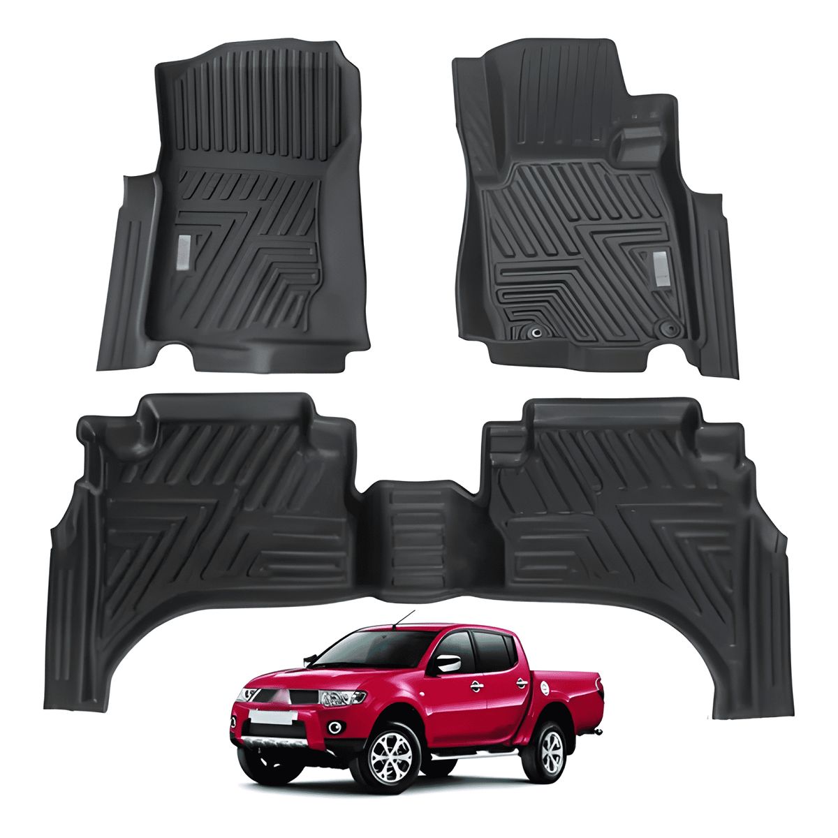 GENERICO - Pisos Calce Perfecto Para Mitsubishi l200 2019 Al 2023 527