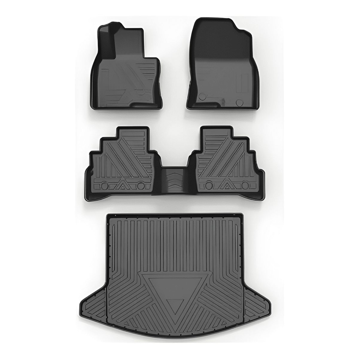 GENERICO - 4 Piezas Cubre Pisos Calce Perfecto Para Mazda Cx5 Negr 596