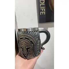 GENERICO - Tazón Taza De Cráneo Vikingo Tazón Cerveza Acero Inoxidable