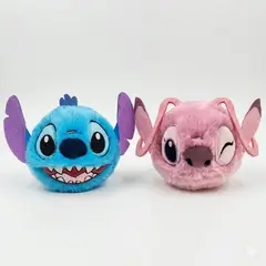BOING TOYS - Pack 2 Peluches Disney Bouncers Stitch Y Angel Originales