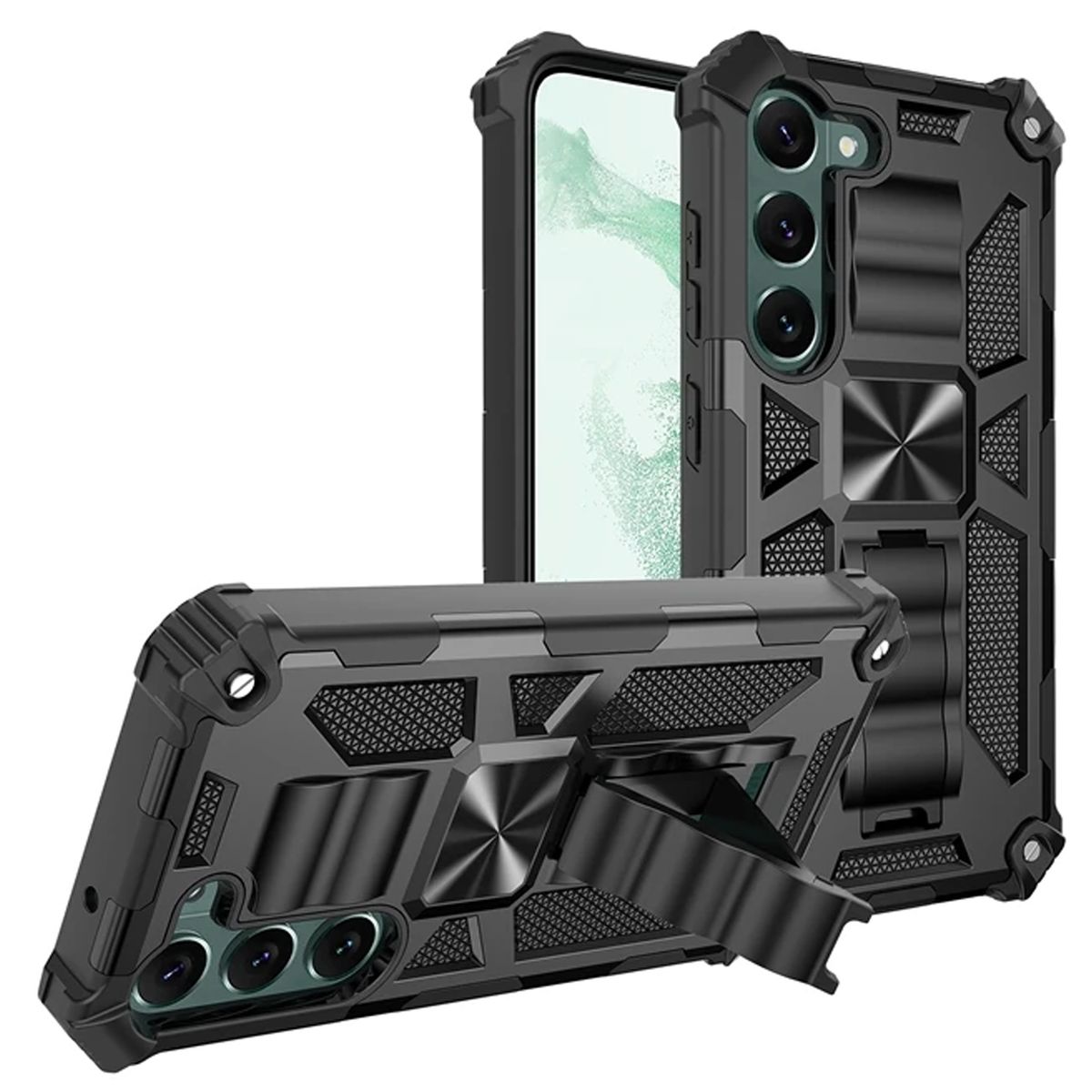 GENERICO - Carcasa compatible con Samsung S26 Antigolpe Reforzada Armor - Negro