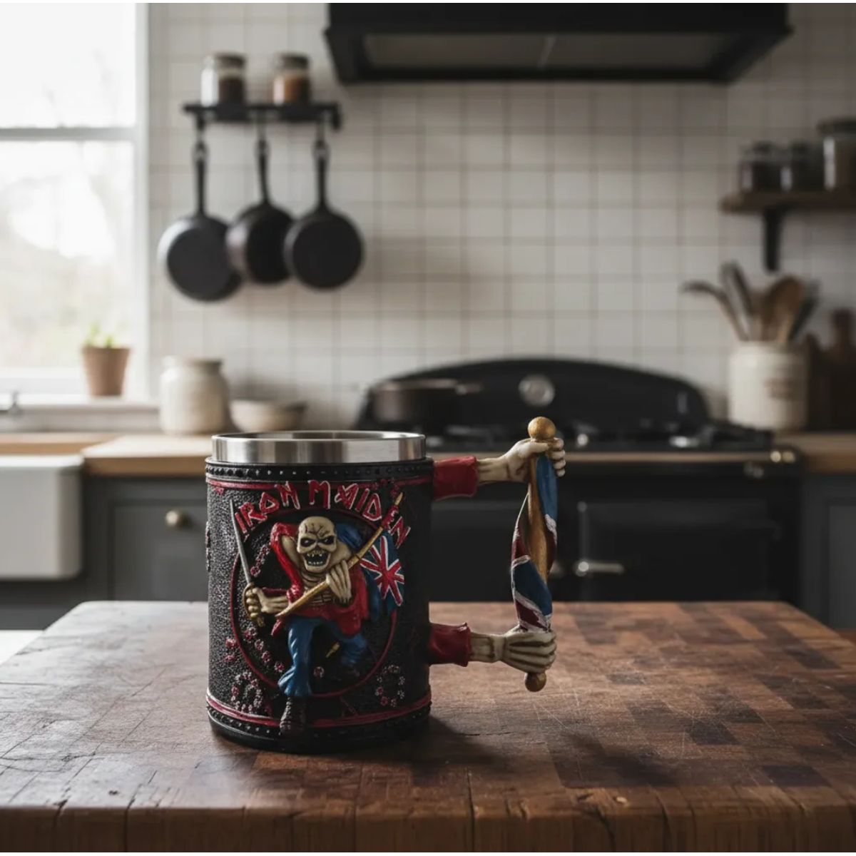 GENERICO - Tazón Taza De Cráneo Vikingo Tazón Cerveza Acero Inoxidable