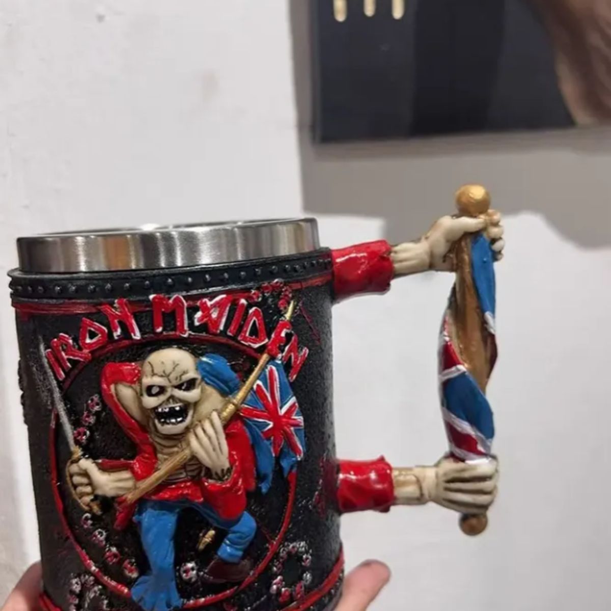 GENERICO - Tazón Taza De Cráneo Vikingo Tazón Cerveza Acero Inoxidable
