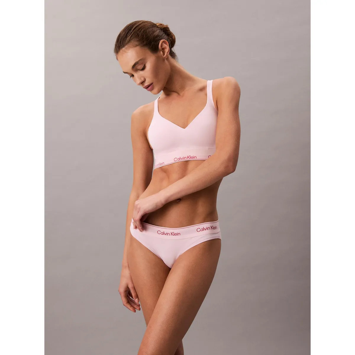 CALVIN KLEIN - Calzón Bikini Icon Cotton Modal Rosa Calvin Klein