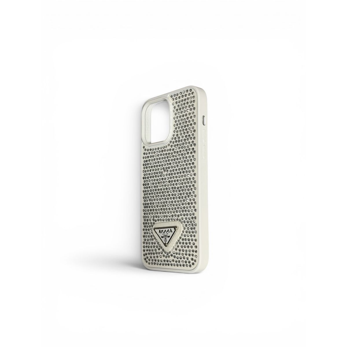GENERICO - carcasa con brillo para iphone 15 pro max blanca