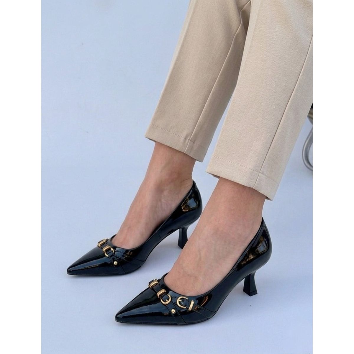 SNOOPY - Zapatos color Negro   Mujer Taco Medio   M633