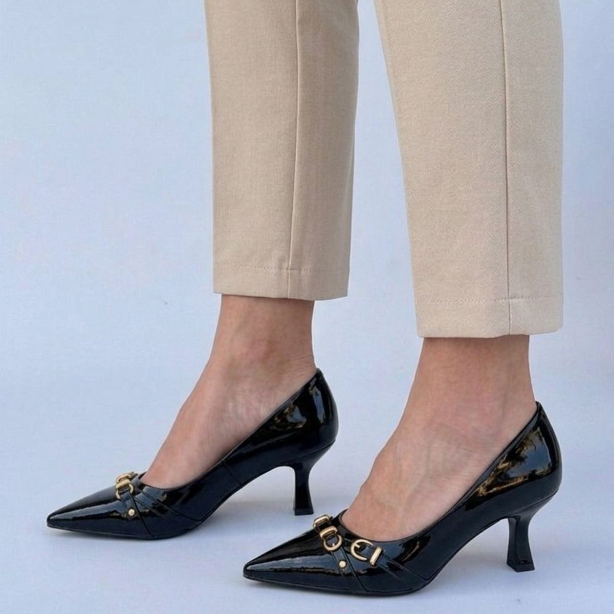 SNOOPY - Zapatos color Negro   Mujer Taco Medio   M633