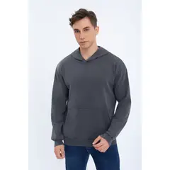 LIKE SHOP - Polerón Canguro Hombre Algodón Verano Tipo Mezclilla 7597