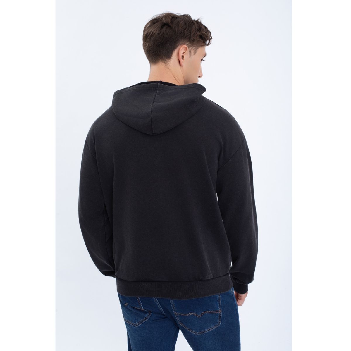 LIKE SHOP - Polerón Canguro Hombre Algodón Verano Tipo Mezclilla 7597